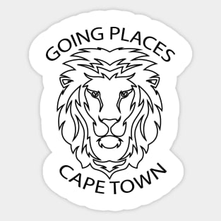 lion going places cape town Sticker